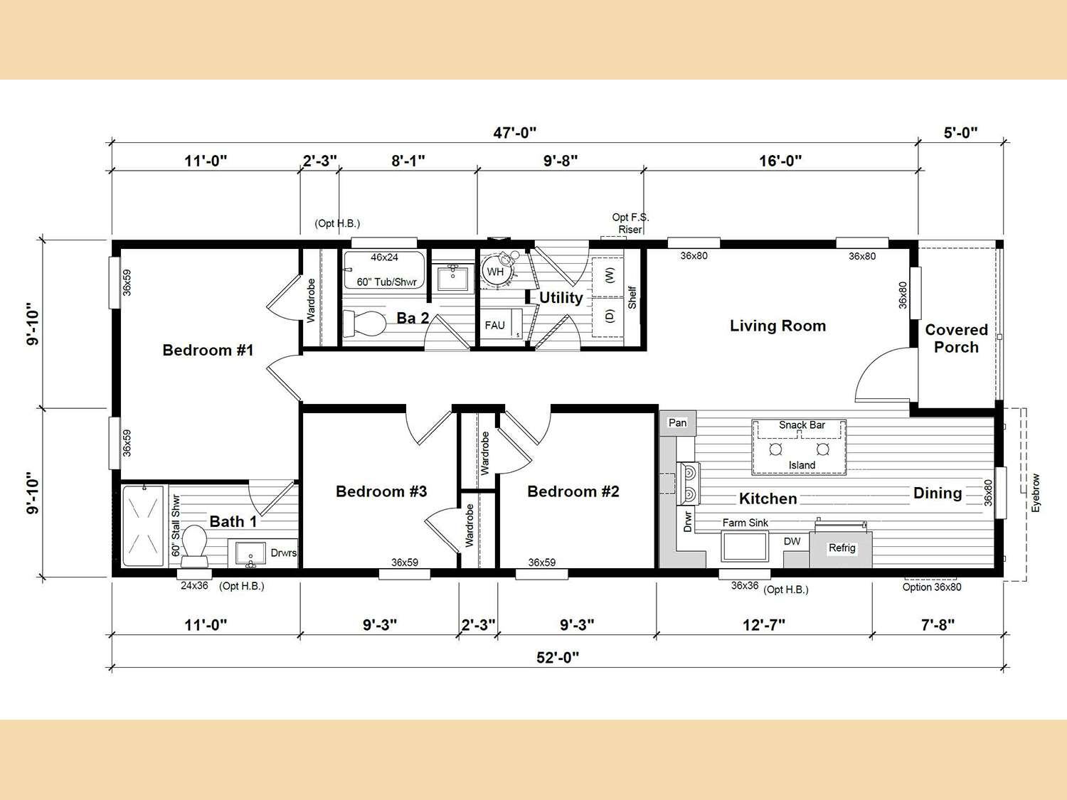 Clayton - Harmony - CHICAGO full size floor plan #1