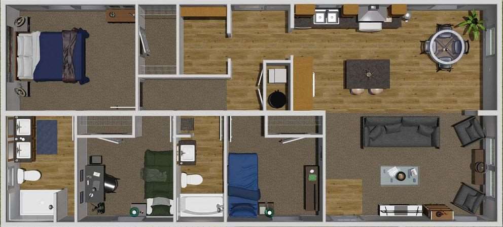 Clayton - Tempo - THREE LITTLE BIRDS full size floor plan #1